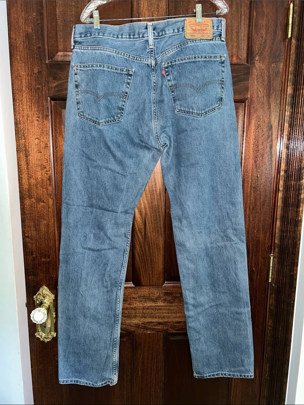 Levi's Straight-Leg Jeans in Light Blue Denim